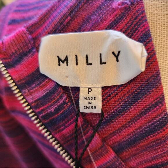 MILLY NEW MARLED PURPLE CASUAL SWEATER DRESS SIZE P - Picture 7 of 8